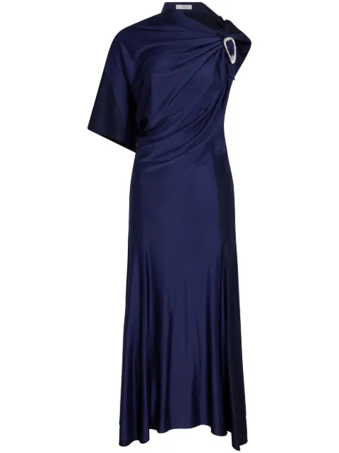 Rabanne draped midi dress Blue 25PJRO055VI0267