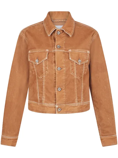 Rabanne contrast-stitching jacket Brown 25PCVE149CO0507