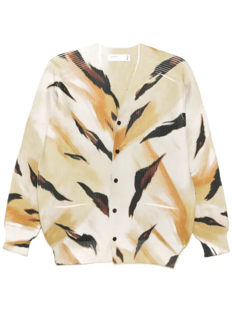 Toga graphic-print cardigan Yellow TA242XO006
