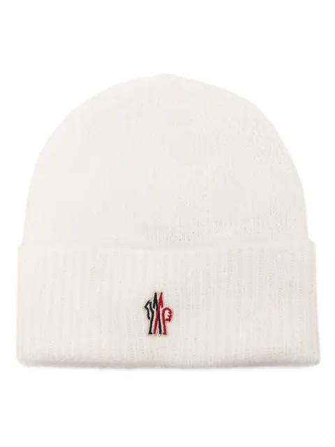 Moncler Grenoble logo-patch beanie Neutrals K20983B00014M1126