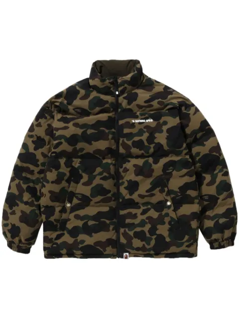 A BATHING APE® reversible padded jacket Green 001DNK801009M