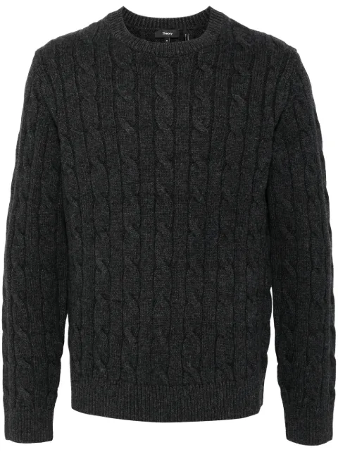 Theory cable knit mock neck sweater Grey O0981705