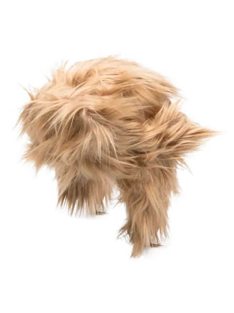 Ruslan Baginskiy faux-fur pilot hat Brown AVIH036