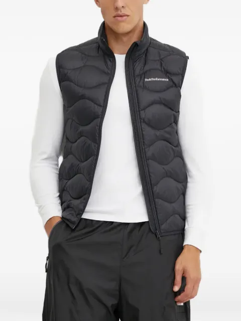 Peak Performance Helium quilted zipped vest Black G79842