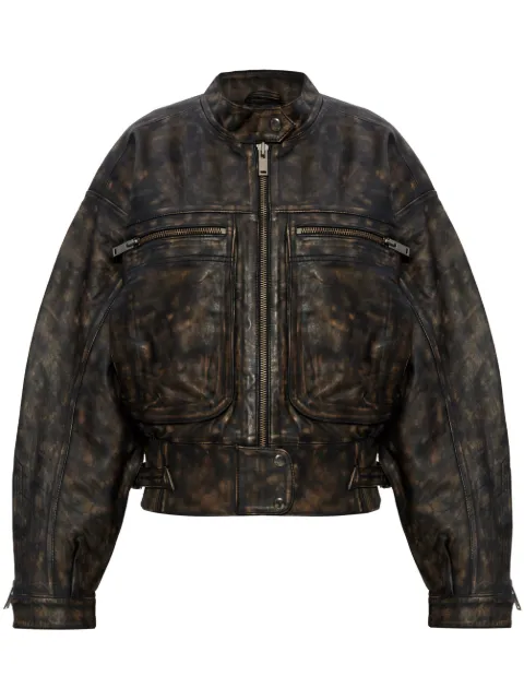 Gestuz Lineragz leather jacket Black 10909473