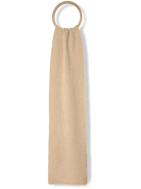 Lanvin ribbed scarf Neutrals 6L3018U7717