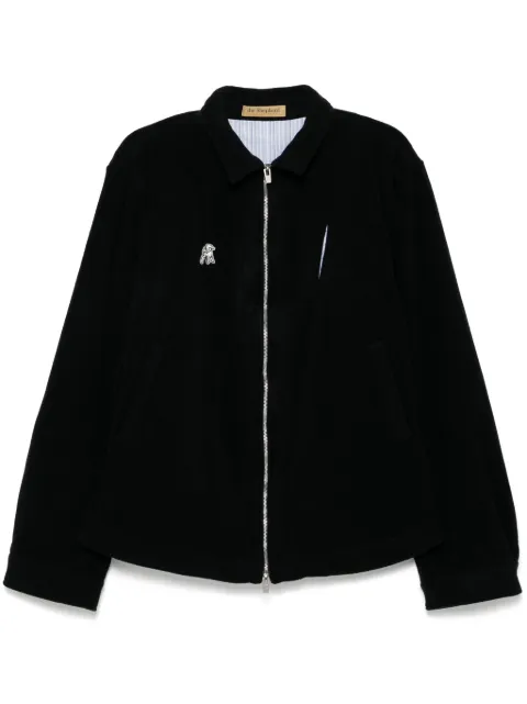 Undercover appliqué logo shirt jacket Black US2D4291