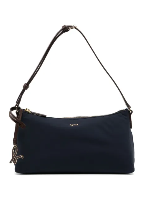 agnès b. logo charm shoulder bag Grey P498VNS1