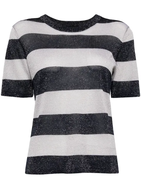 agnès b. stripped knitted top Neutrals 13T5LF14