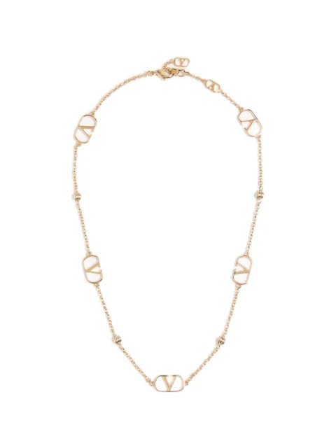 Valentino Garavani Vlogo Signature metal necklace Gold WJ0X82MET