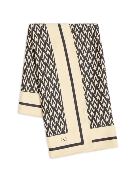 Valentino Garavani Toute La V scarf Neutrals WEI114SHT