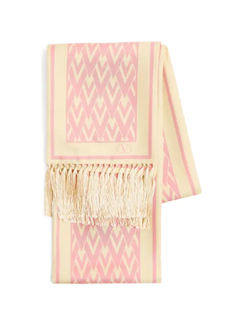 Valentino Garavani Toute La V bandeau scarf Neutrals WE600ASHT