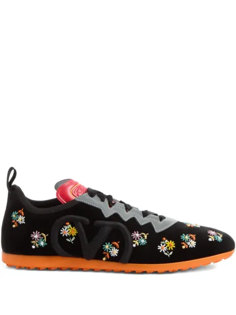 Valentino Garavani Chromathon velvet sneakers Black WS0LL5LPW