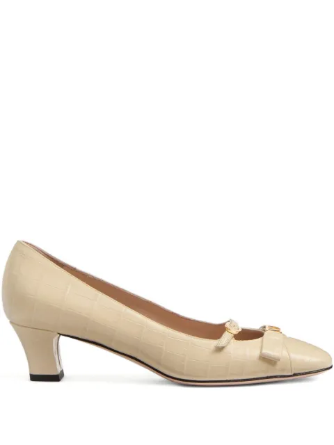 Valentino Garavani 45mm Bowow Décolleté pumps Neutrals WS0LD2HUR