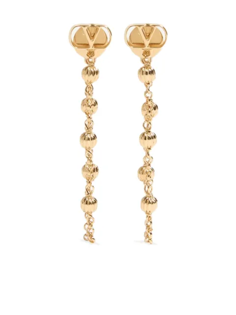 Valentino Garavani Vlogo Signature metal earrings Gold WJ0Y26MET
