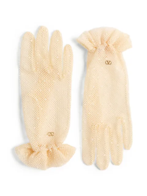 Valentino Garavani VLogo Signature gloves Neutrals WGD00FSMV