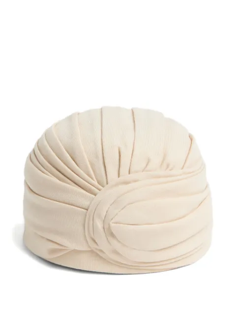 Valentino Garavani VLogo Signature rigid head scarf Neutrals WHH00EDSE