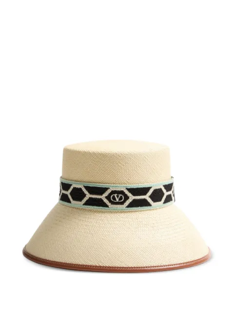 Valentino Garavani Antibes straw bucket hat Neutrals WHGA40JEJ