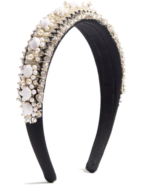 Valentino Garavani embroidered headband Black WHI00STTV