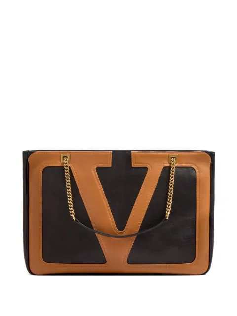 Valentino Garavani Viva Superstar medium nappa leather shopping bag Black WB0R13PTJ
