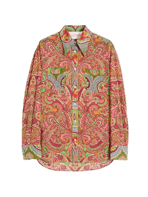 Valentino Garavani Voyage Imaginaire cotton shirt Pink BAB7B7975