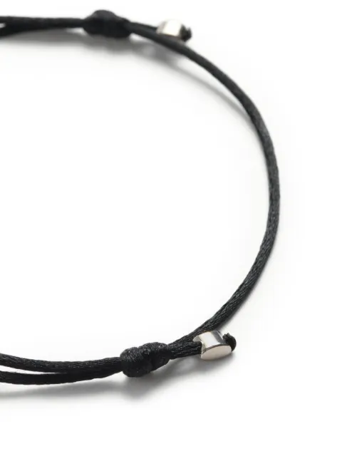 Valentino Garavani VLogo Signature cotton bracelet Black YJ0S67ZWK