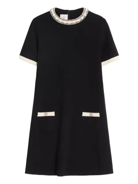 Valentino Garavani embroidered mini dress Black BKD13L96B