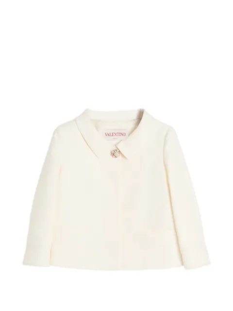 Valentino Garavani crepe couture jacket Neutrals BCE3Y01CF