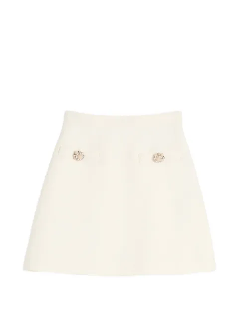 Valentino Garavani crepe couture short skirt Neutrals BRACH71CF