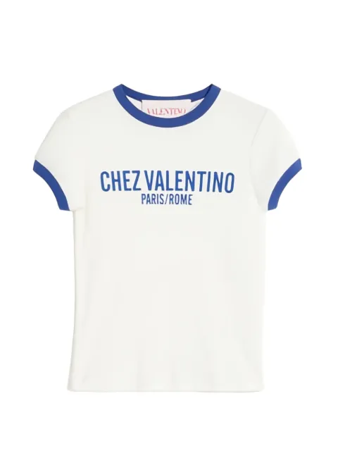 Valentino Garavani Chez Valentino-print T-shirt White BMG24D970