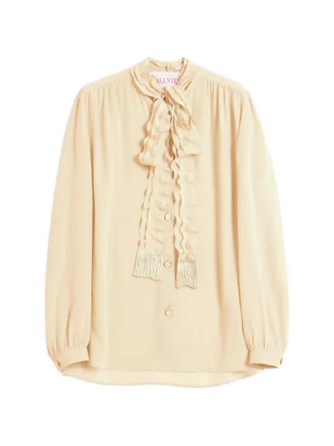 Valentino Garavani crepe de chine shirt Neutrals BAB77590F