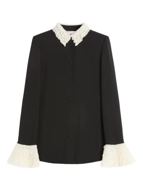 Valentino Garavani georgette shirt Black BAB7321MH