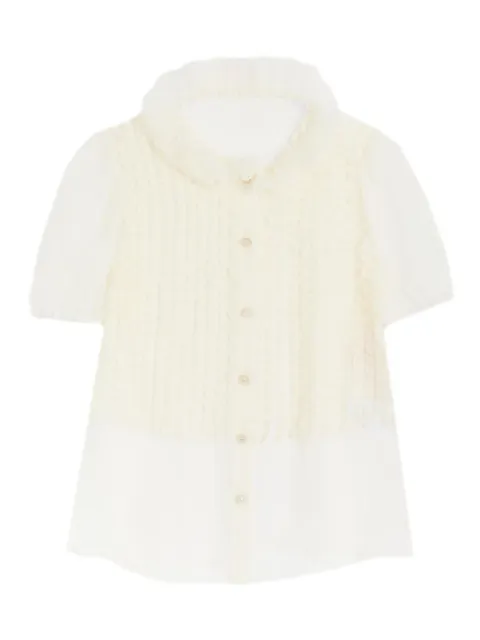 Valentino Garavani chiffon shirt White BAA0A52UP