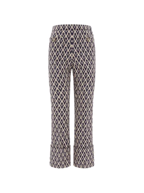 Valentino Garavani Toute La V jacquard trousers Blue BRB647915