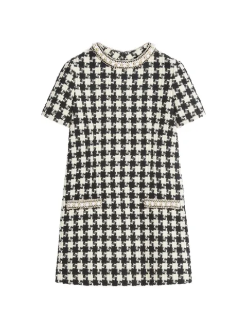 Valentino Garavani Damier Light tweed mini dress Black BVAEZ890K