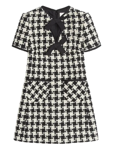 Valentino Garavani Damier light tweed mini dress Neutrals BVAEV290K