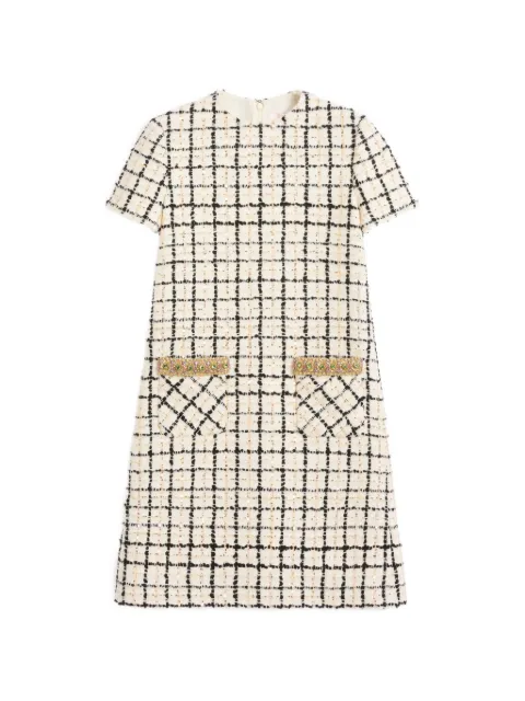 Valentino Garavani tweed mini dress Neutrals BVAER290L