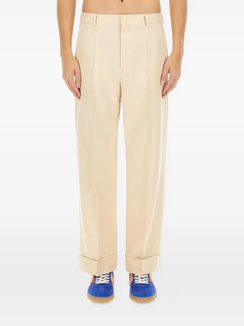 Valentino Garavani Gabardine wool trousers Neutrals VRBJ789EB