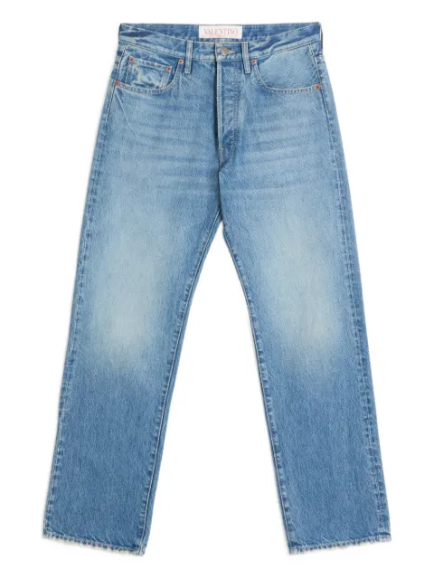 Valentino Garavani logo-patch jeans Blue VDE04CAA6