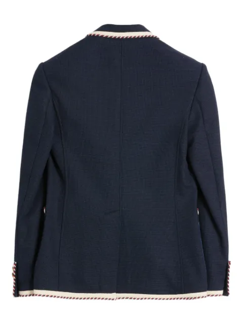 Valentino Garavani single-breasted blazer Blue VCEG75AMR