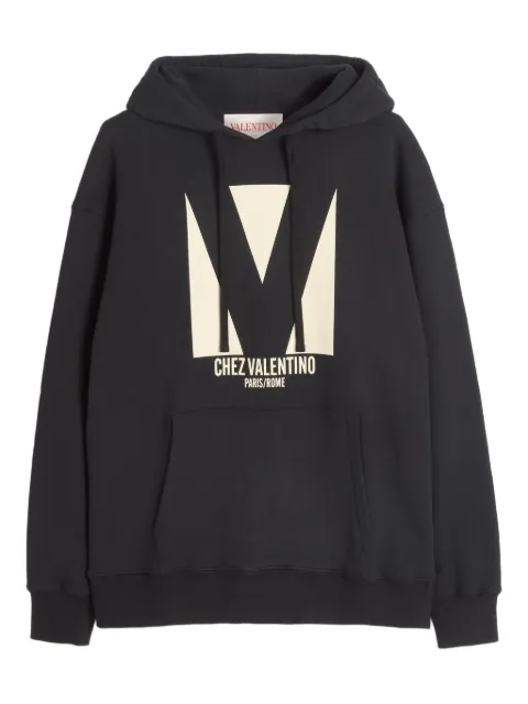 Valentino Garavani Chez-print hoodie Black VMF28NAQA