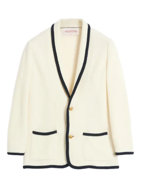 Valentino Garavani single-breasted blazer White VKE02TAR2