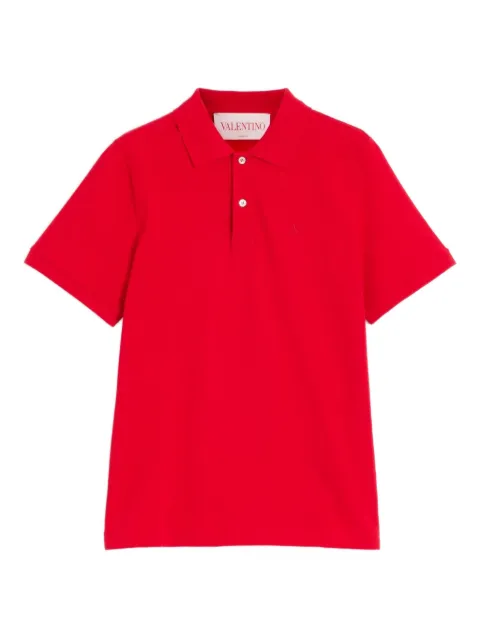 Valentino Garavani VLogo-embroidered polo shirt Red VMH03UAQ7