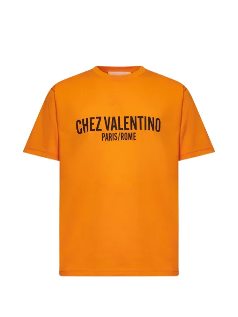 Valentino Garavani printed T-shirt Orange VMG16PAPG