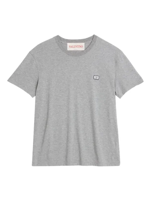 Valentino Garavani logo-patch T-shirt Grey VMG10VAQ8