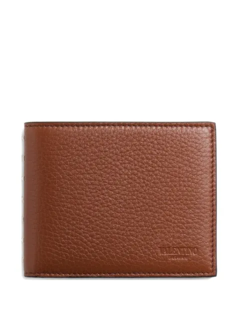 Valentino Garavani Rockstud leather wallet Brown YP0V17PDX