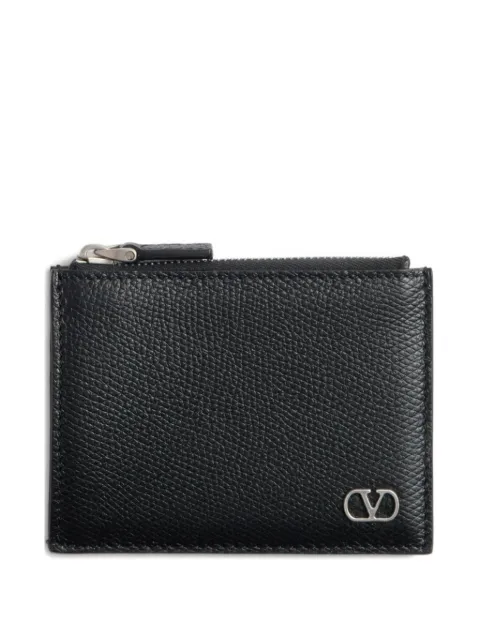 Valentino Garavani VLogo Signature leather wallet Black YP0V14UAG