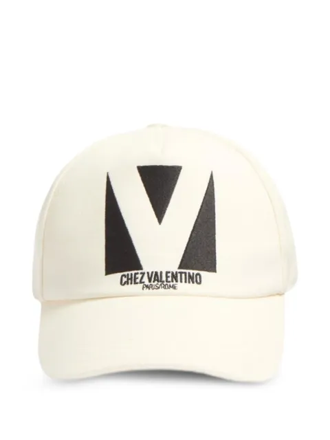 Valentino Garavani logo-embroidered baseball cap White YHDA41WGJ