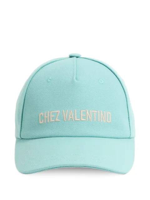 Valentino Garavani Chez embroidered baseball cap Blue YHDA41FVH