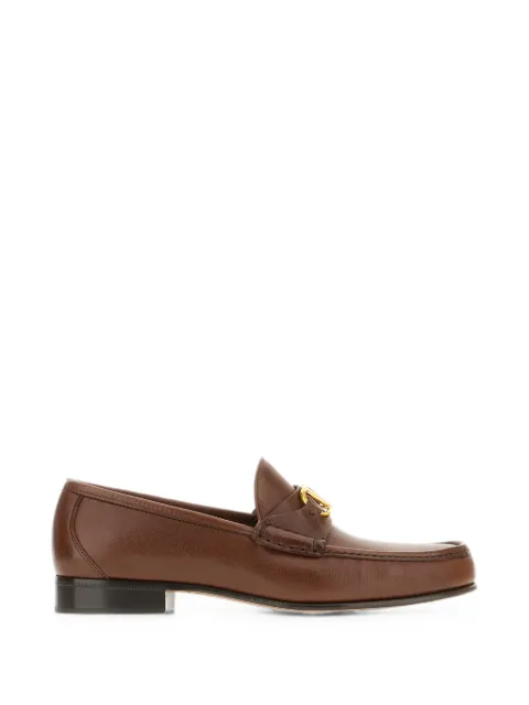 Valentino Garavani v-logo signature loafers Brown YS0J68MIL